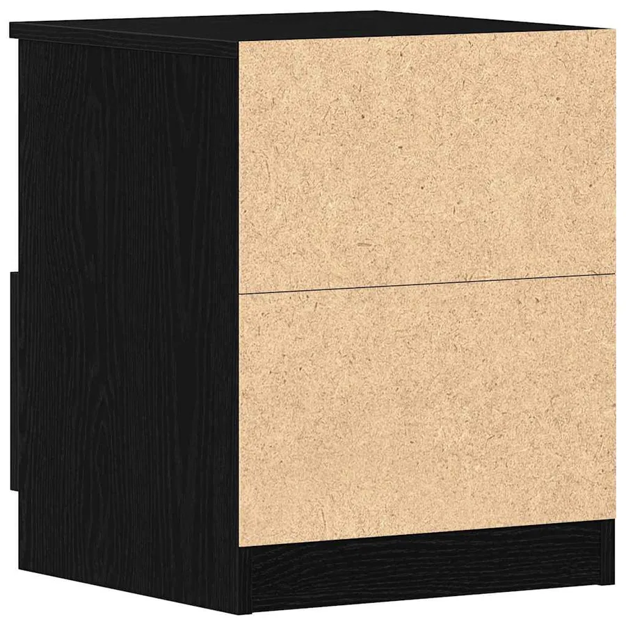 Cabinet de chevet avec tiroir 2 pcs Chêne noir 40 x 40 x 50 cm - 7