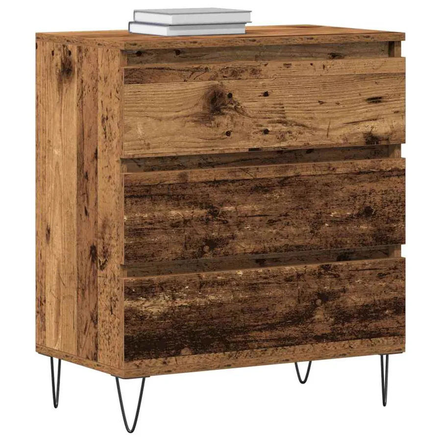 Buffet Bois ancien 60 x 35 x 70 cm Bois d'ingénierie - 3
