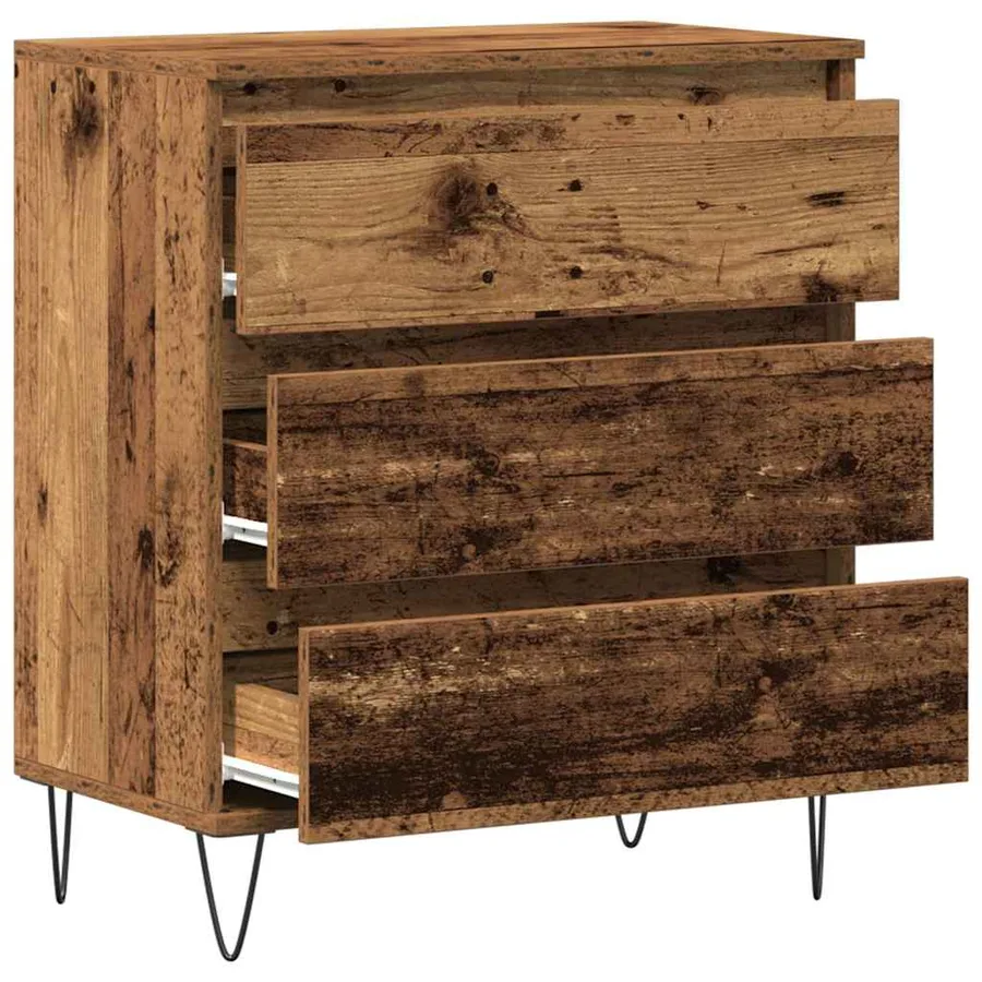 Buffet Bois ancien 60 x 35 x 70 cm Bois d'ingénierie - 5
