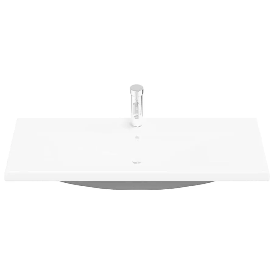 Meuble de Lavabo de Salle de Bain Chêne noir 100 x 39 x 62 cm - 7