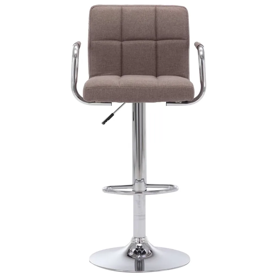 Tabouret de bar Taupe Tissu - 2