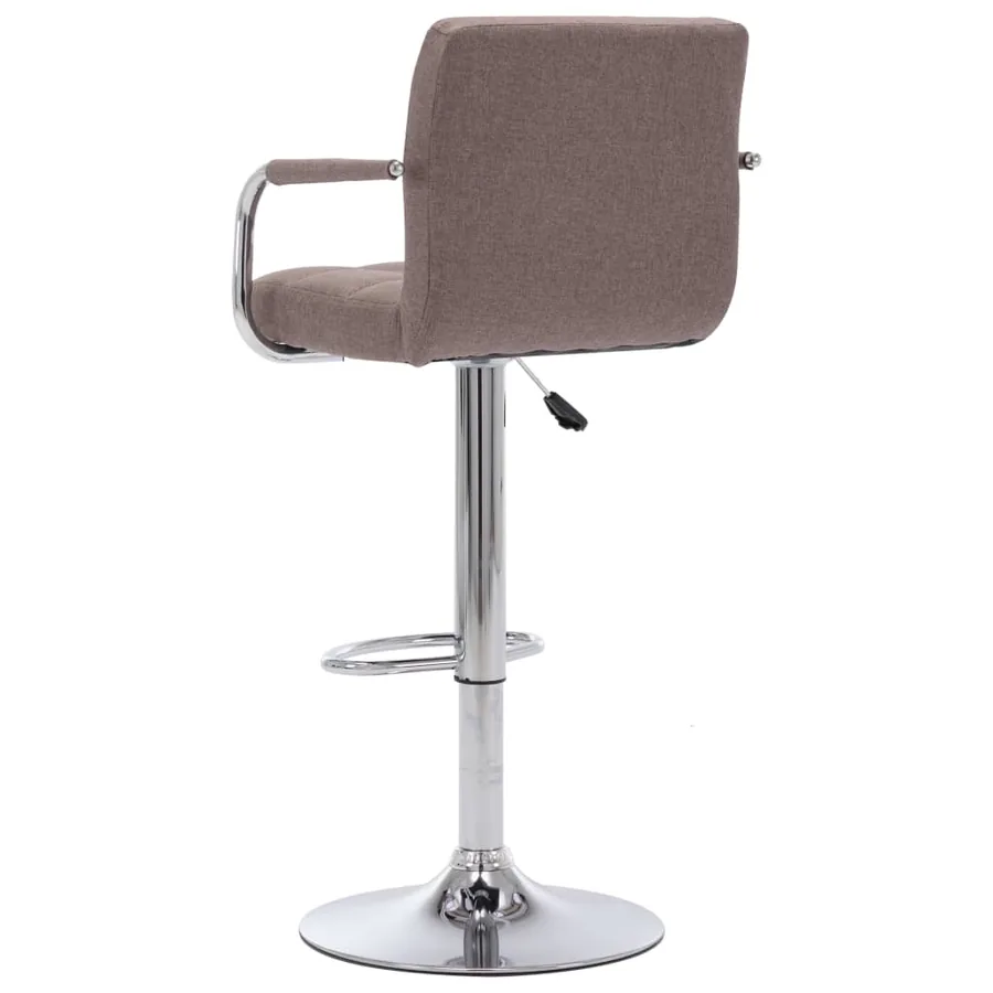 Tabouret de bar Taupe Tissu - 4