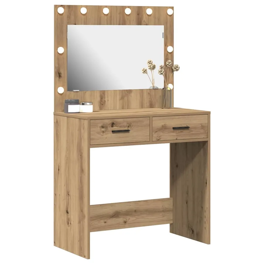 Table de Toilette Chêne artisanal 78,5 x 41 x 135 cm - 3