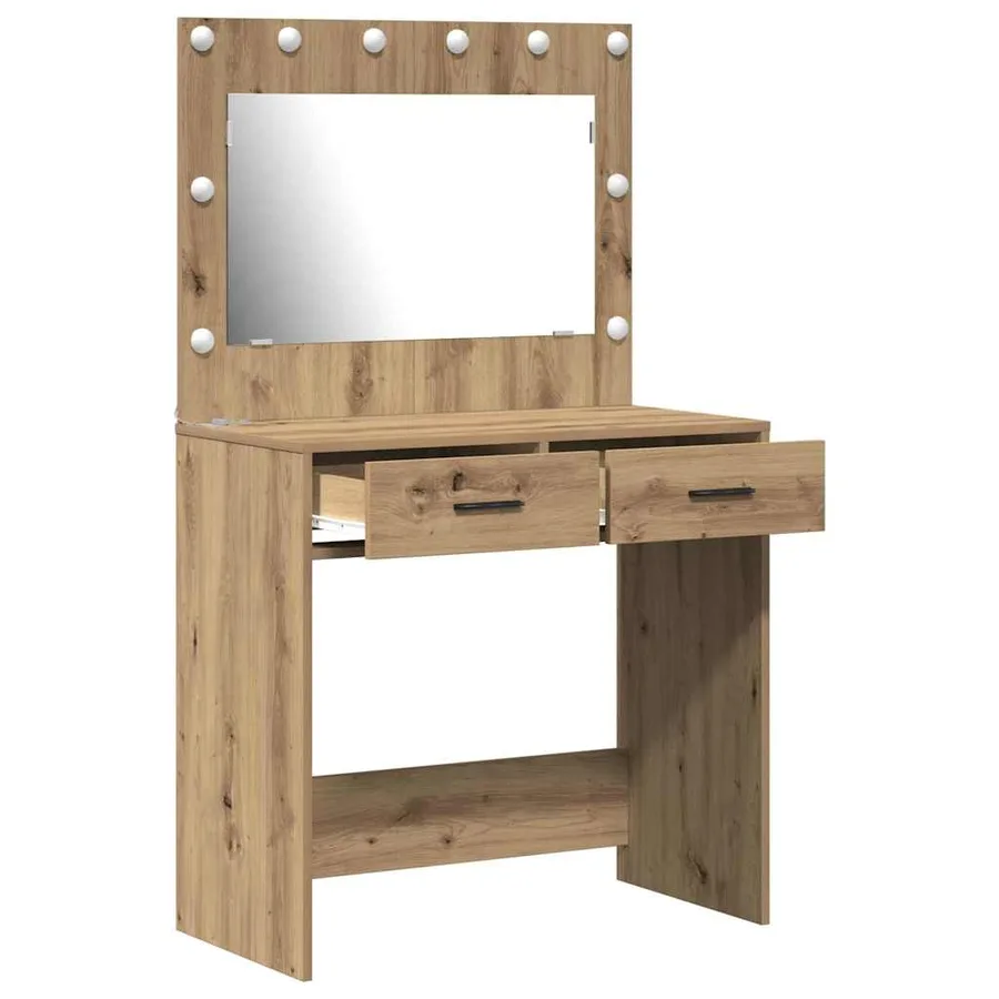 Table de Toilette Chêne artisanal 78,5 x 41 x 135 cm - 4