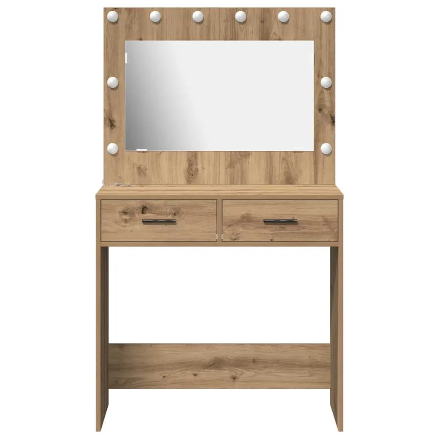 Table de Toilette Chêne artisanal 78,5 x 41 x 135 cm - 5
