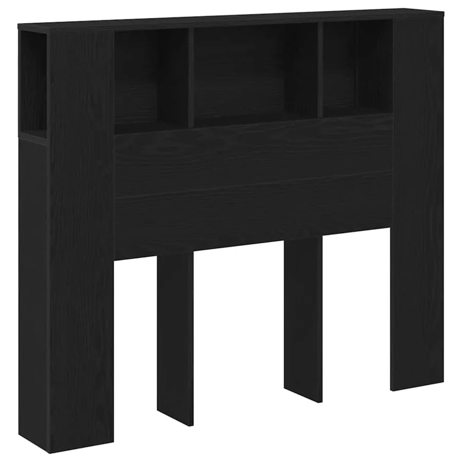 Cabinet de Tête de Lit Chêne noir 120 x 18.5 x 102.5 cm - 2