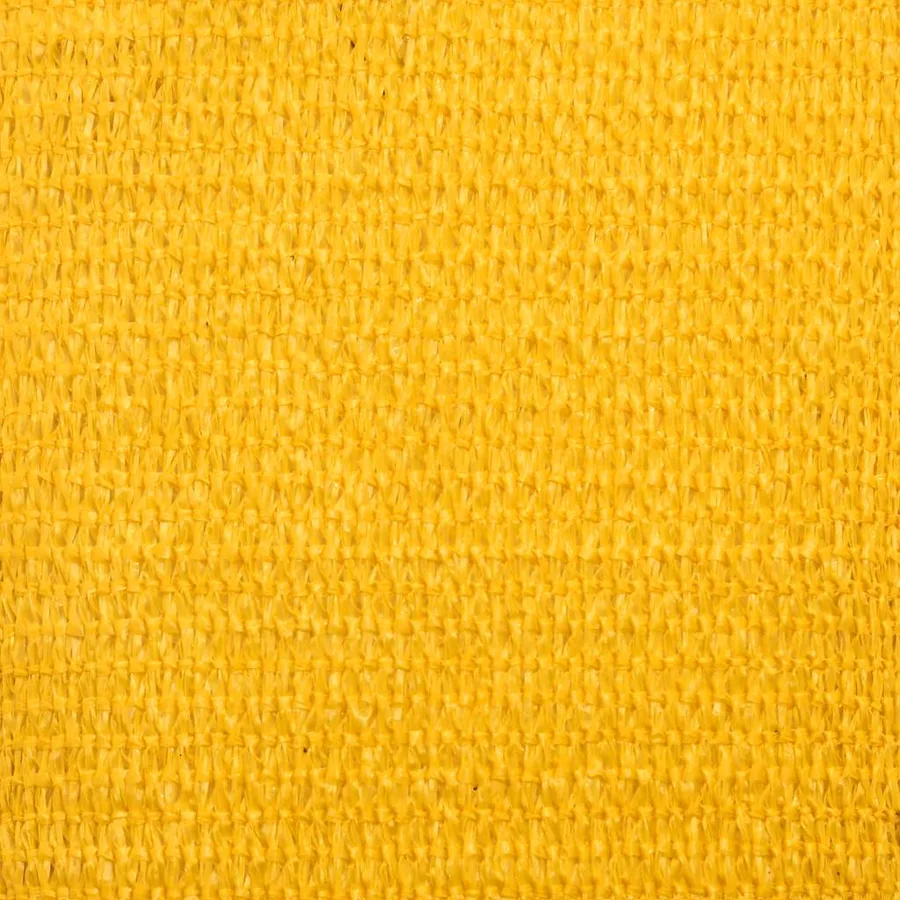 Voile d'ombrage 160 g/m² triangulaire jaune 5x5x5 m PEHD - 9
