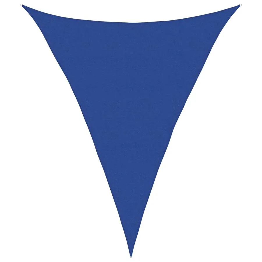 Voile d'ombrage 160 g/m² triangulaire bleu 5x6x6 m PEHD - 2