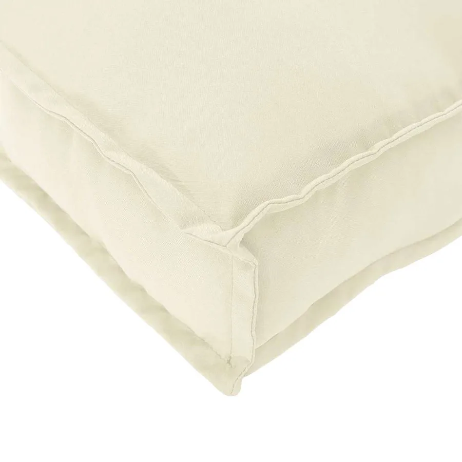 Set de coussins de palette 2 pcs Crème 200 x 40 x 8 cm - 11