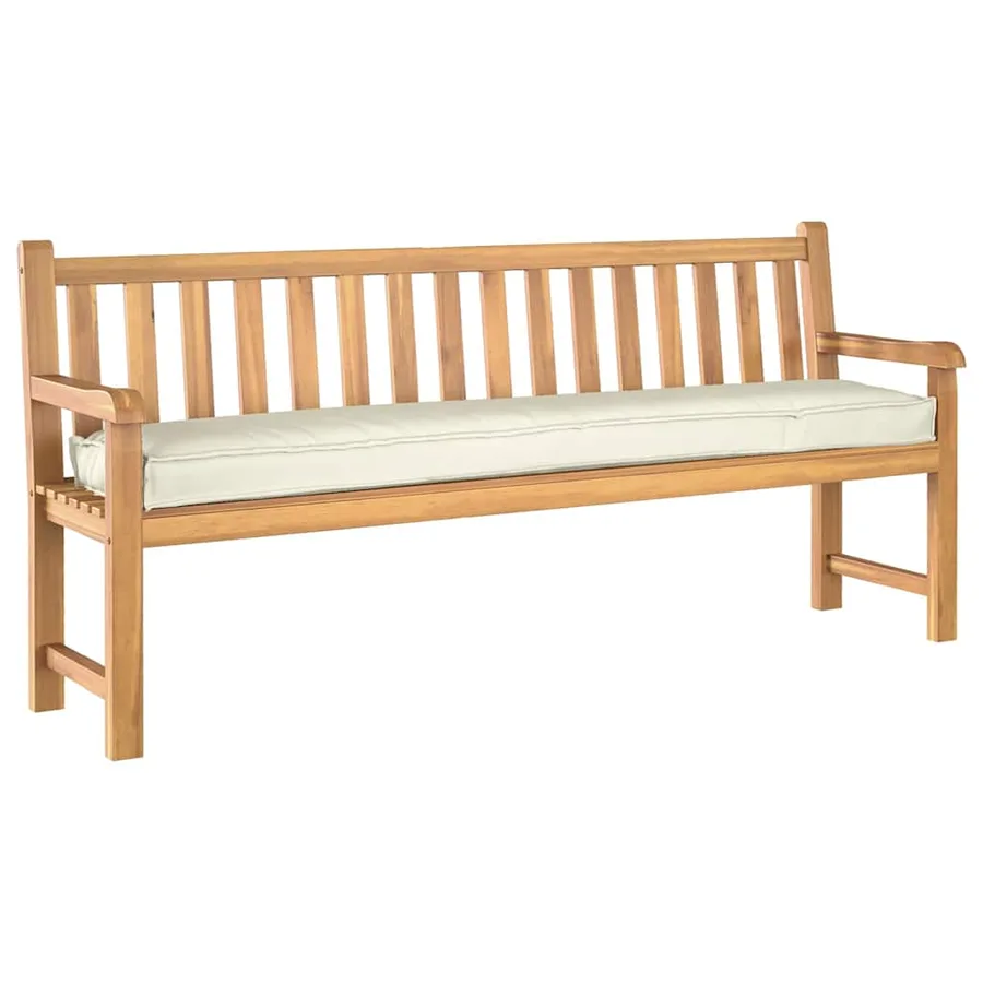 Set de coussins de palette 2 pcs Crème 200 x 40 x 8 cm - 3