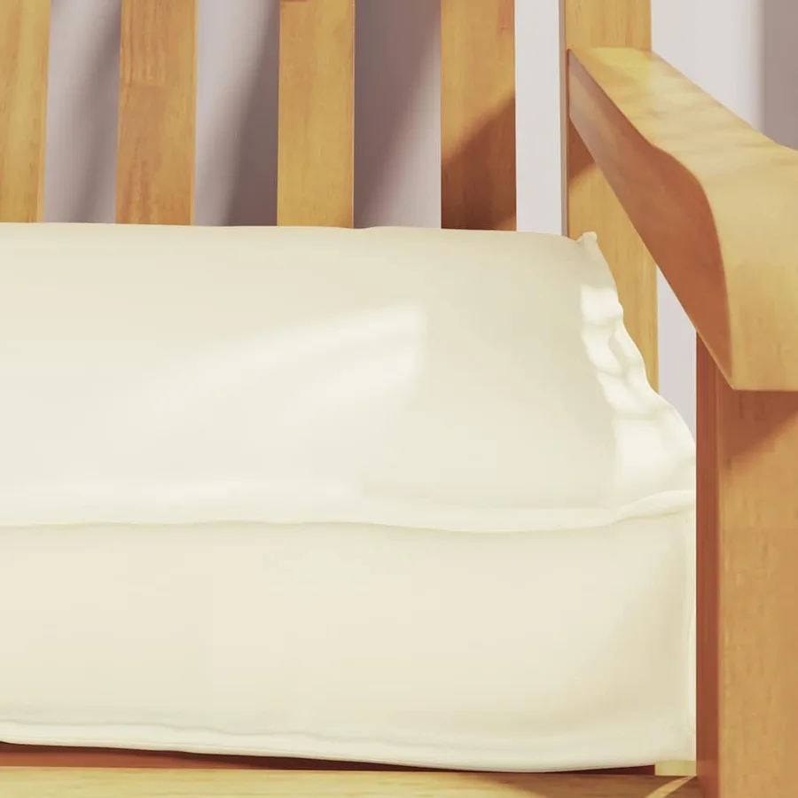 Set de coussins de palette 2 pcs Crème 200 x 40 x 8 cm - 5