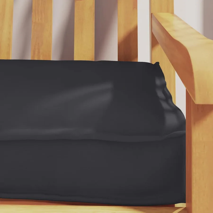 Set de coussins de palette 2 pcs Noir 200 x 40 x 8 cm - 5