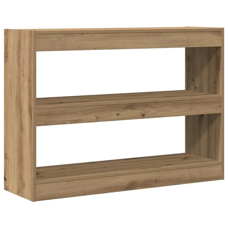 Bibliothèque 2 niveaux 100 x 30 x 72 cm Bois d'ingénierie - 5