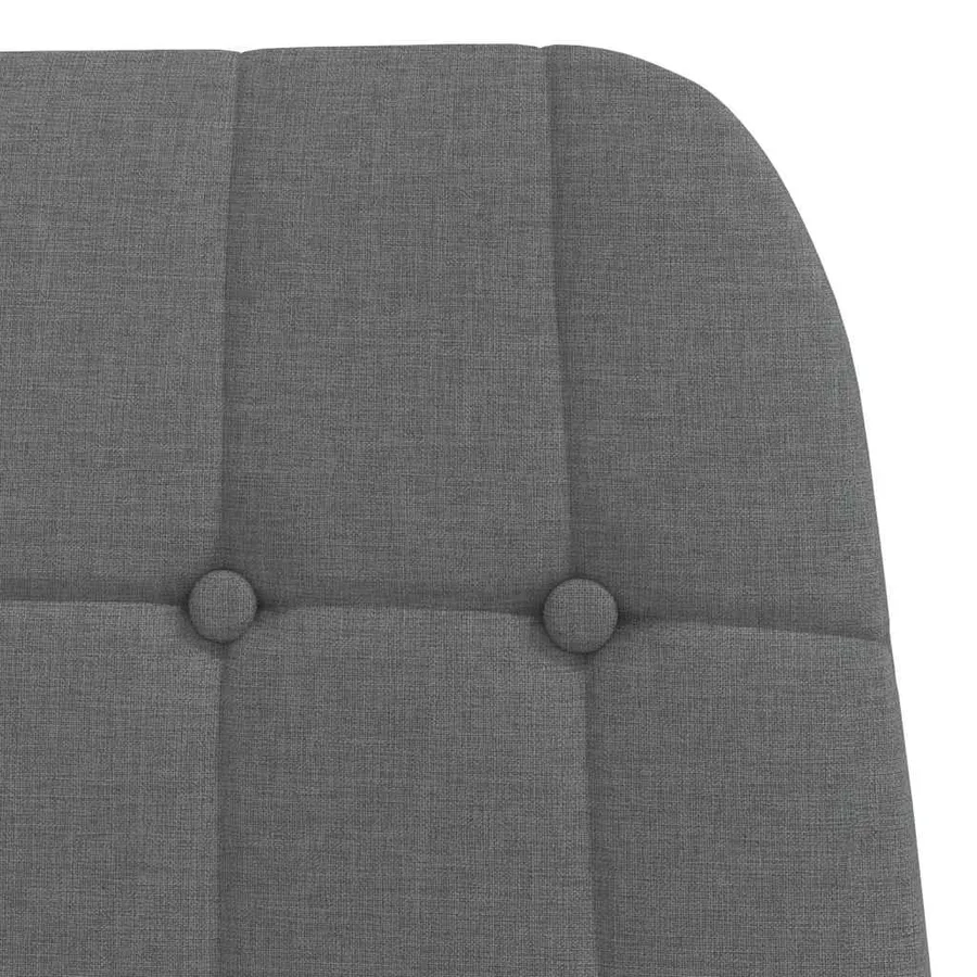 Fauteuil relaxant en tissu gris foncé - 6