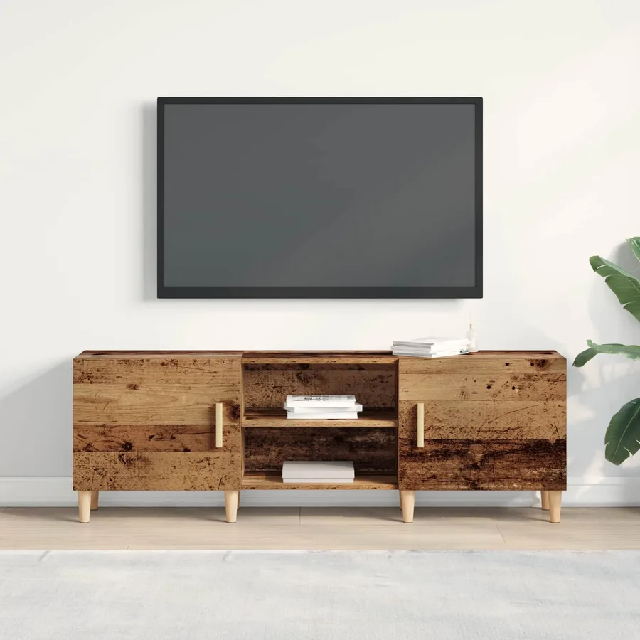 Meuble TV Bois ancien 150 x 30 x 50 cm Bois d'ingénierie - 4