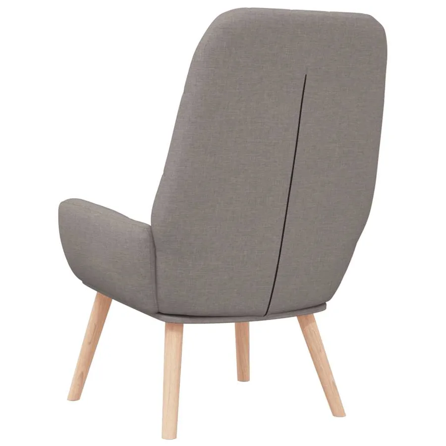 Fauteuil relaxant en tissu taupe - 5
