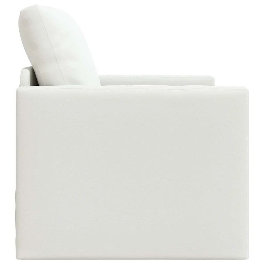 Canapé-Lit 60cm Blanc Simili cuir - 6