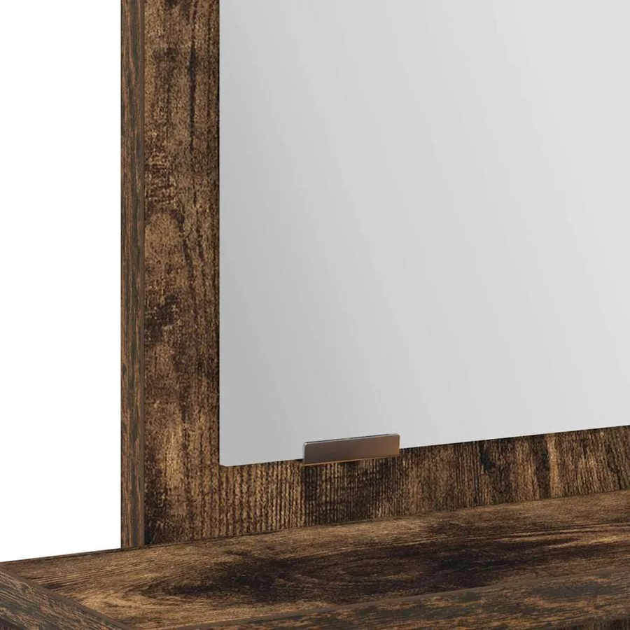 Table de Toilette Chêne fumé 50 x 41 x 140 cm Bois d'ingénierie - 10