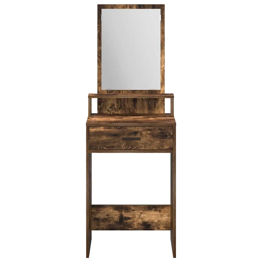 Table de Toilette Chêne fumé 50 x 41 x 140 cm Bois d'ingénierie - 6