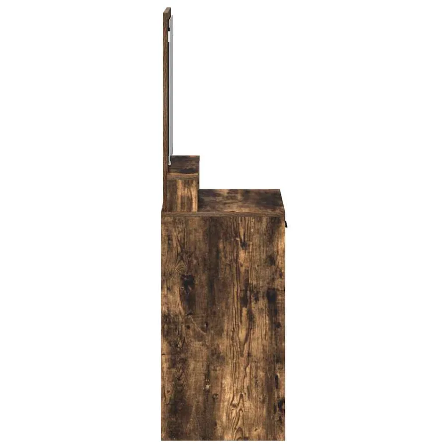 Table de Toilette Chêne fumé 50 x 41 x 140 cm Bois d'ingénierie - 7