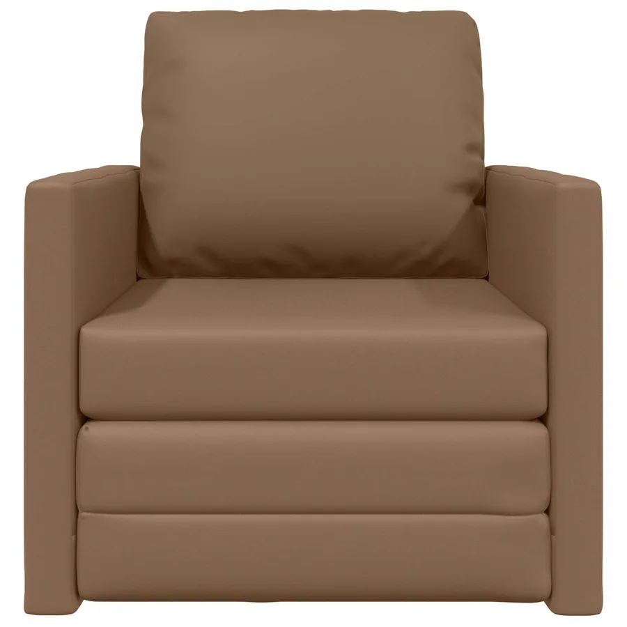 Canapé-Lit 60cm Cappuccino Simili cuir - 5