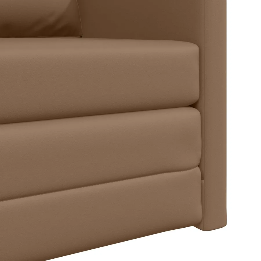 Canapé-Lit 60cm Cappuccino Simili cuir - 9