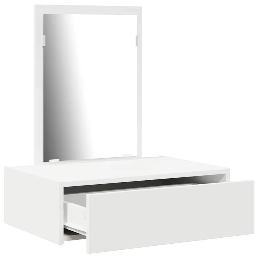 Table de Toilette Blanc 60 x 40 x 70 cm Bois d'ingénierie - 5