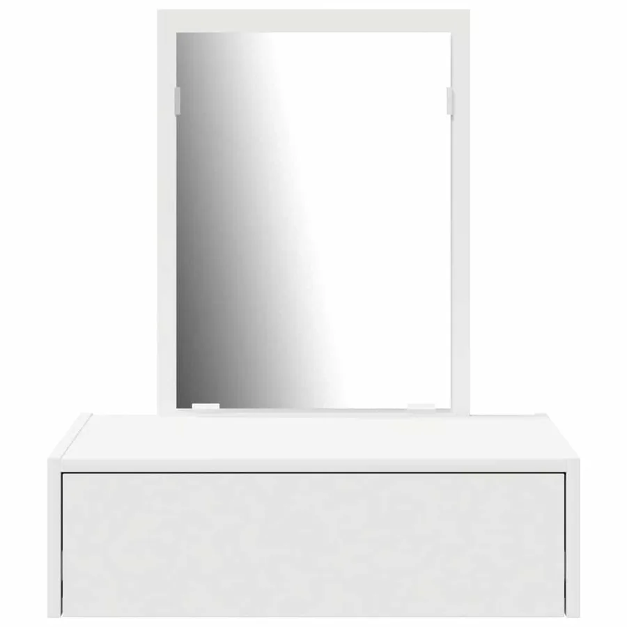 Table de Toilette Blanc 60 x 40 x 70 cm Bois d'ingénierie - 6