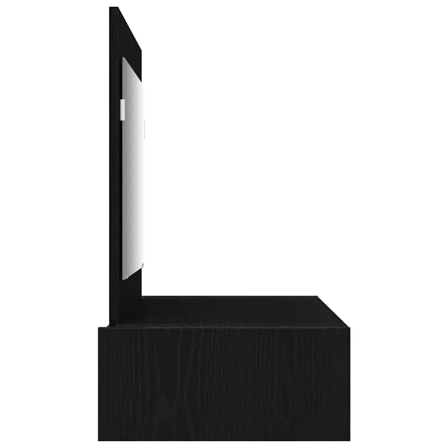 Table de Toilette Noir 100 x 40 x 70 cm Bois d'ingénierie - 7