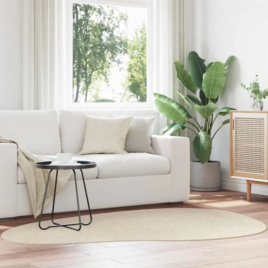 Tapis de surface HUARTE Beige 140 x 200 cm Polyester