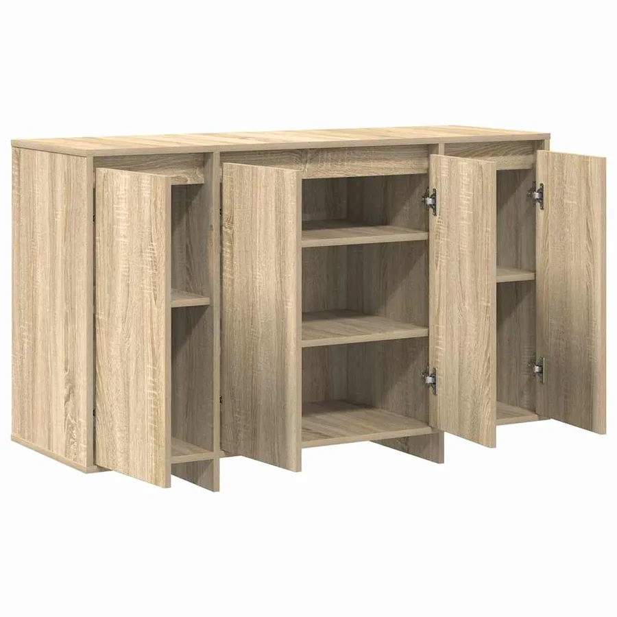 Buffet Chêne sonoma 120 x 41 x 75 cm Bois d'ingénierie - 5