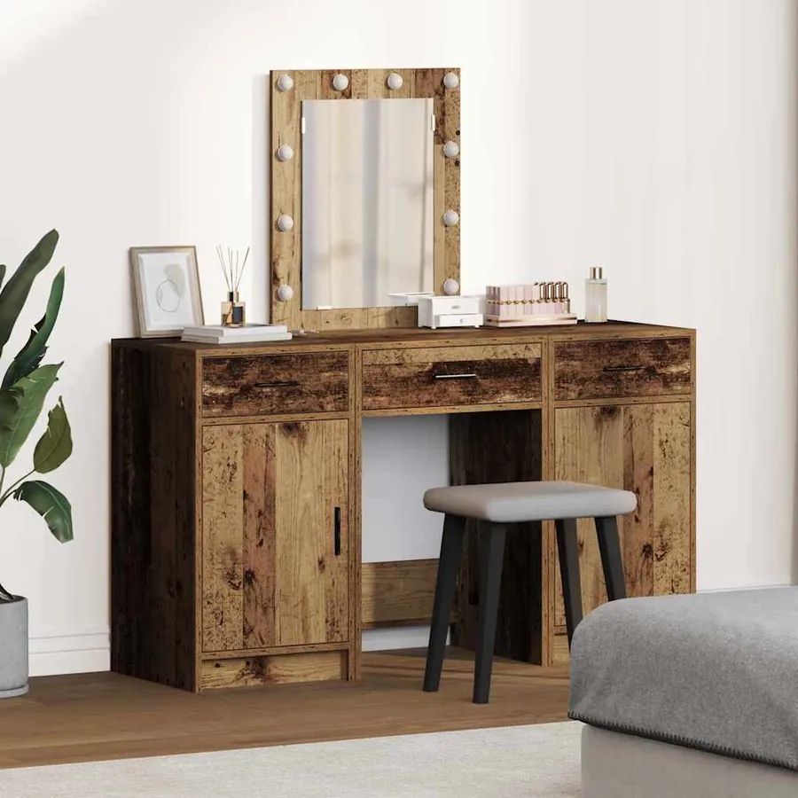 Table de Toilette Marron 50 x 41 x 135 cm Bois d'ingénierie