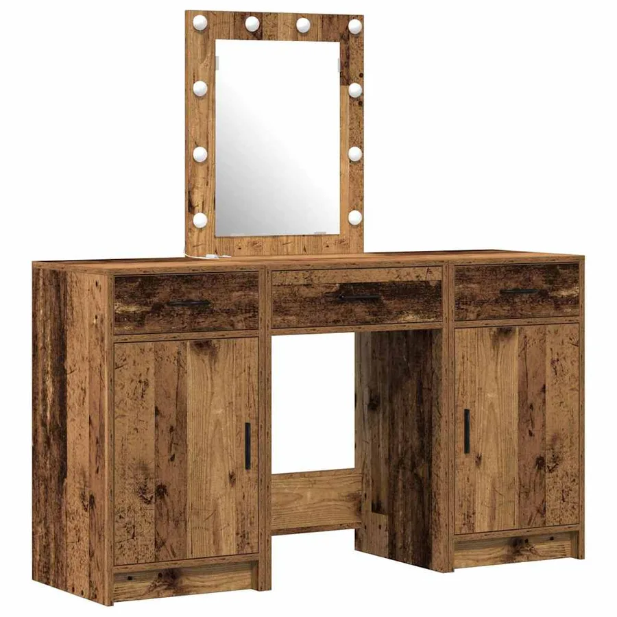 Table de Toilette Marron 50 x 41 x 135 cm Bois d'ingénierie - 2