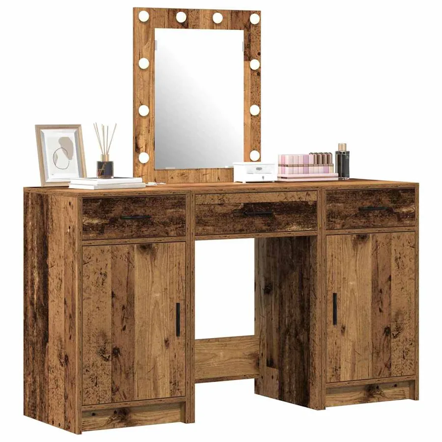 Table de Toilette Marron 50 x 41 x 135 cm Bois d'ingénierie - 3