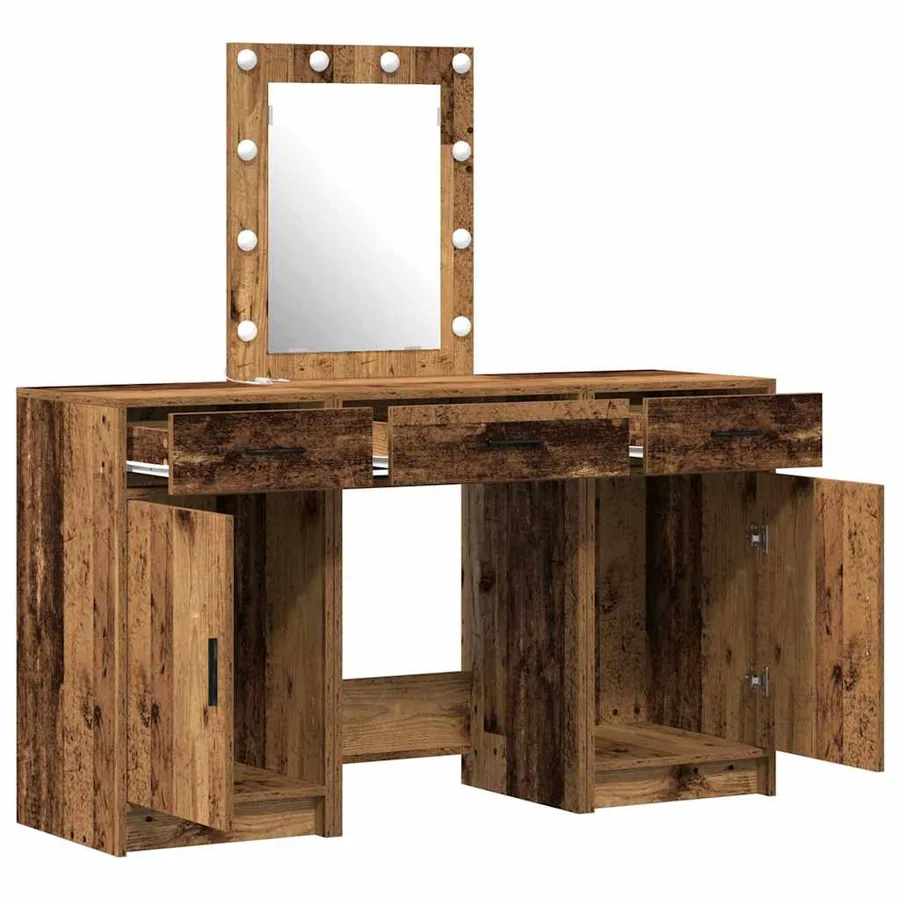 Table de Toilette Marron 50 x 41 x 135 cm Bois d'ingénierie - 6