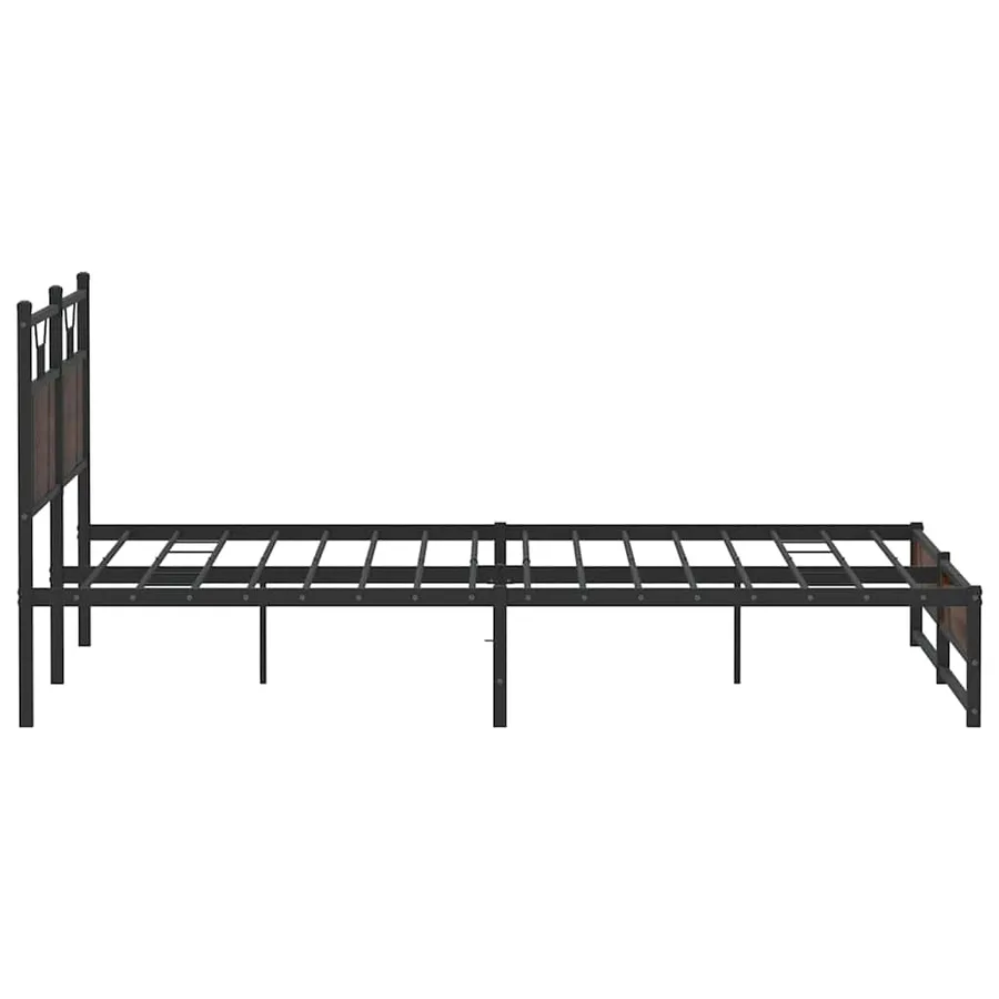 Cadre de lit sans matelas chêne marron 160x200 cm - 7