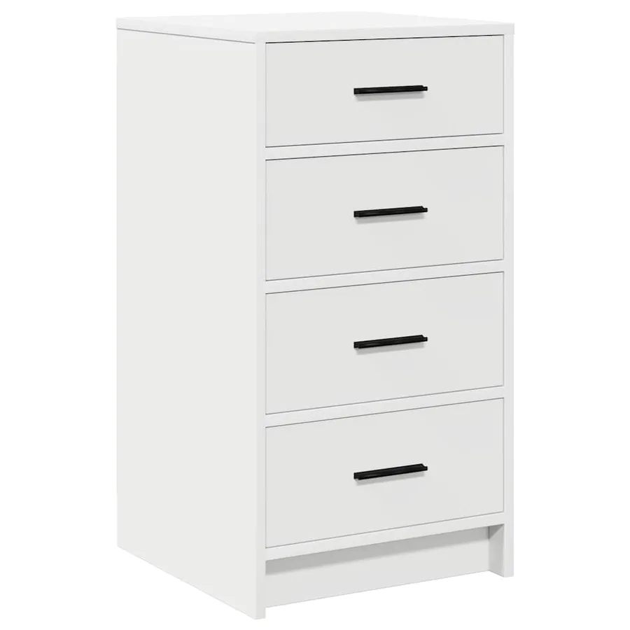 Buffet avec tiroir Blanc 40 x 41 x 75 cm Bois d'ingénierie - 2
