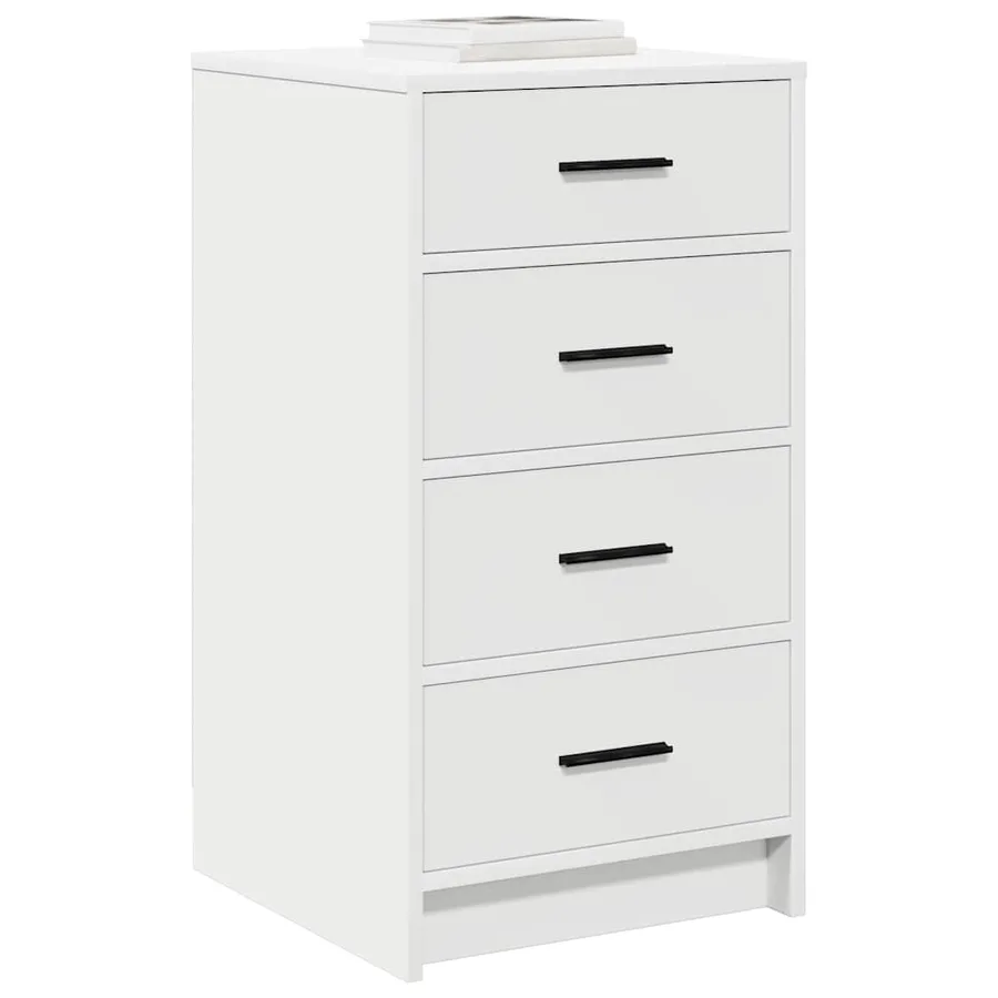 Buffet avec tiroir Blanc 40 x 41 x 75 cm Bois d'ingénierie - 3