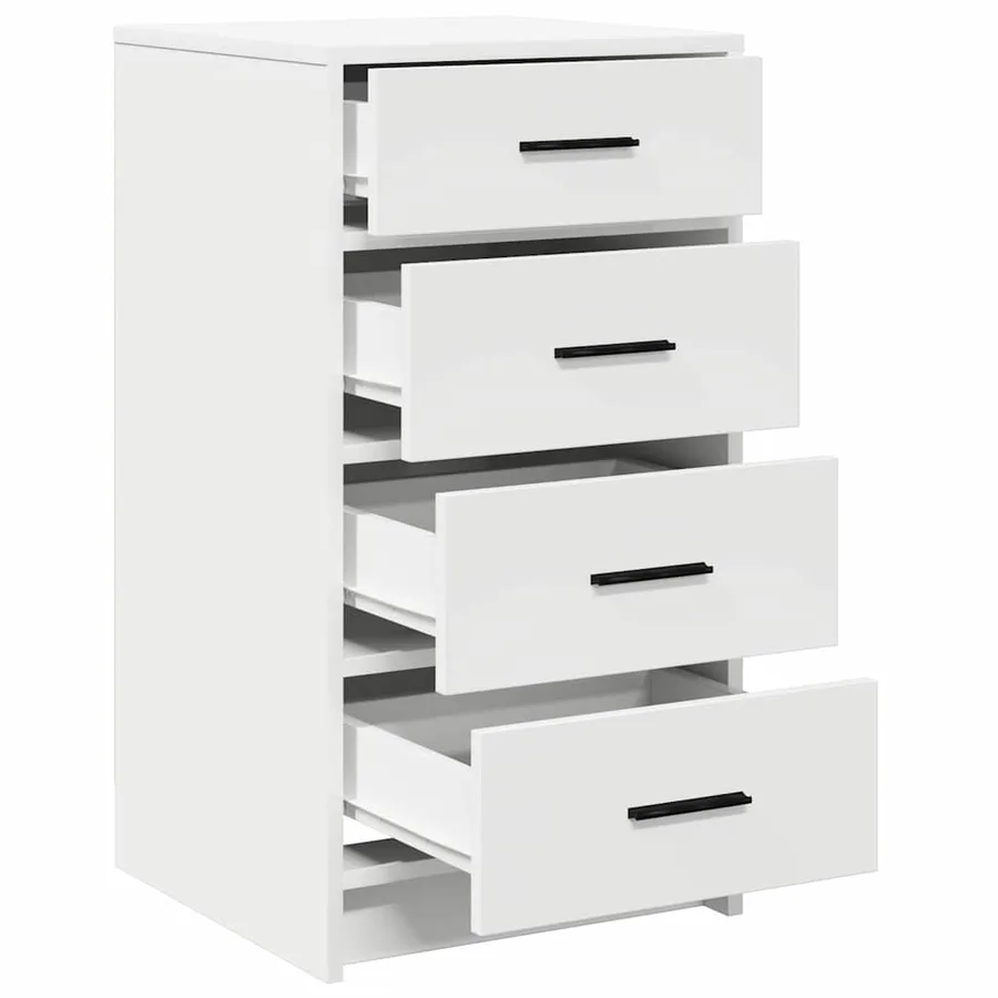 Buffet avec tiroir Blanc 40 x 41 x 75 cm Bois d'ingénierie - 5