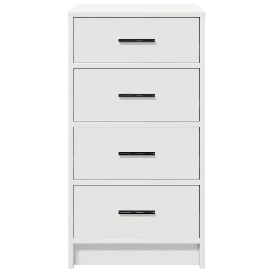 Buffet avec tiroir Blanc 40 x 41 x 75 cm Bois d'ingénierie - 7
