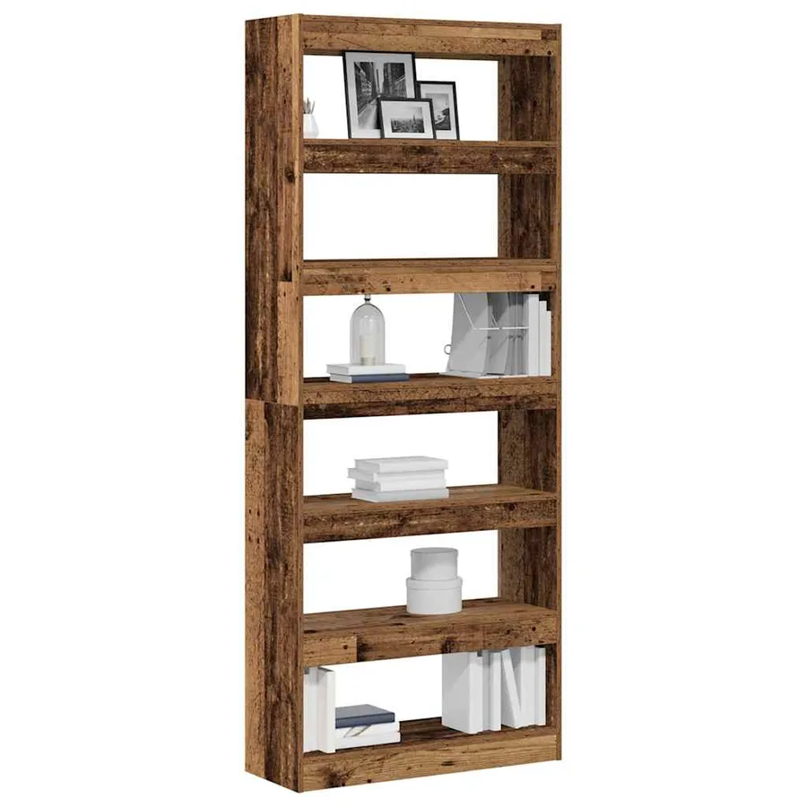 Bibliothèque Bois ancien 80 x 30 x 198 cm Bois d'ingénierie - 3
