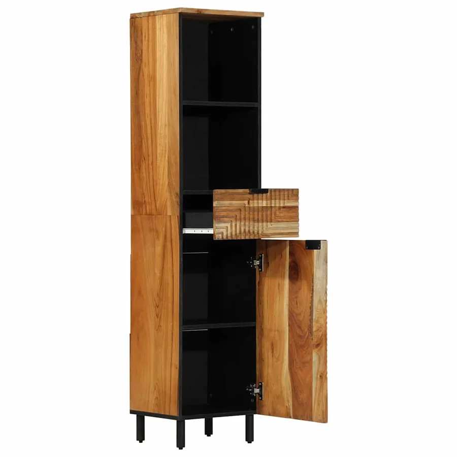 Armoire de salle de bain Marron 38 x 33 x 160 cm - 3