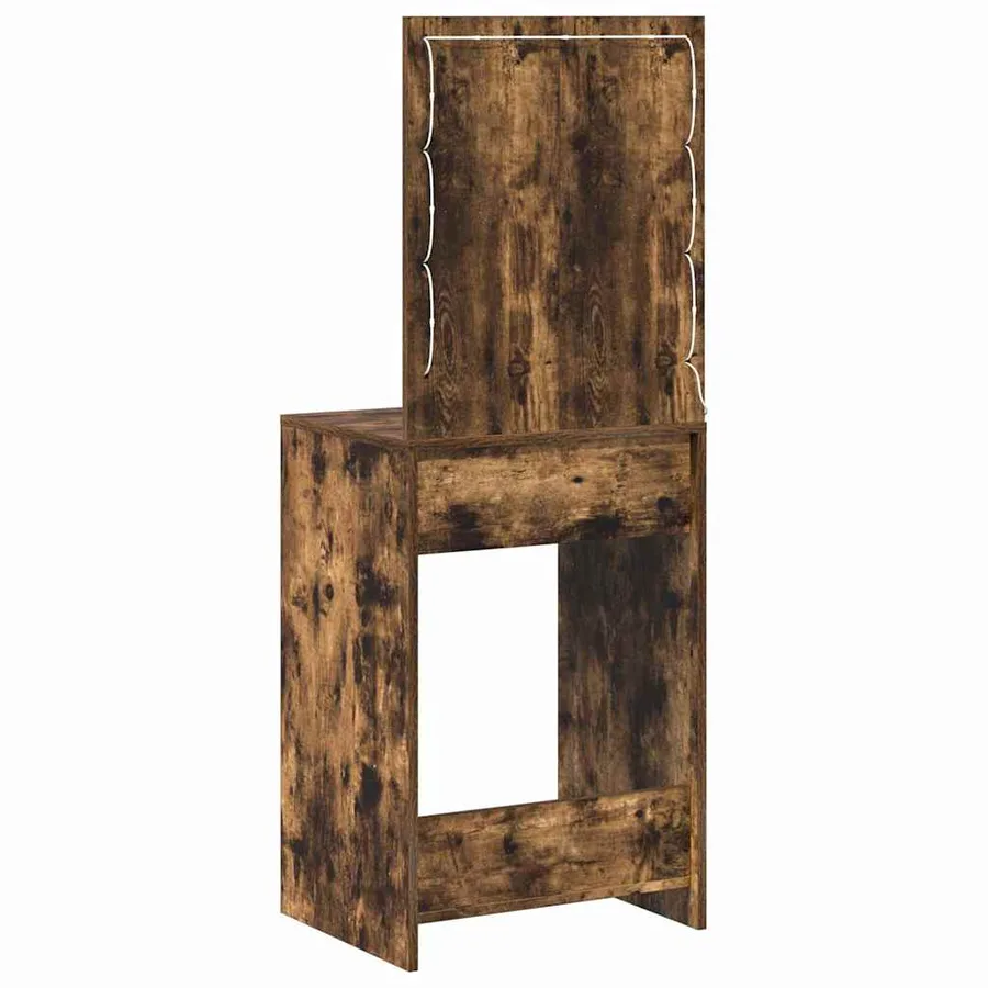 Table de Toilette Chêne fumé 50 x 41 x 135 cm Bois d'ingénierie - 7