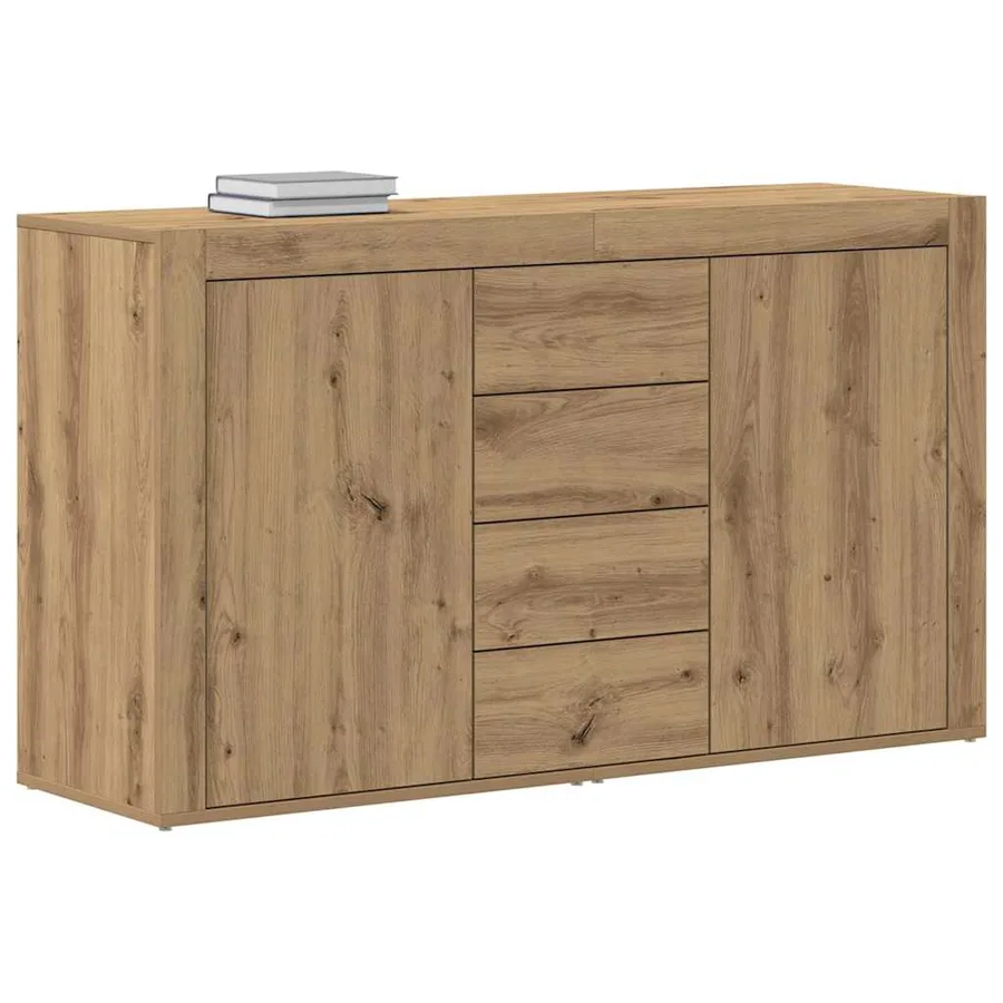 Buffet Chêne artisanal 120 x 36 x 69 cm Bois d'ingénierie - 3