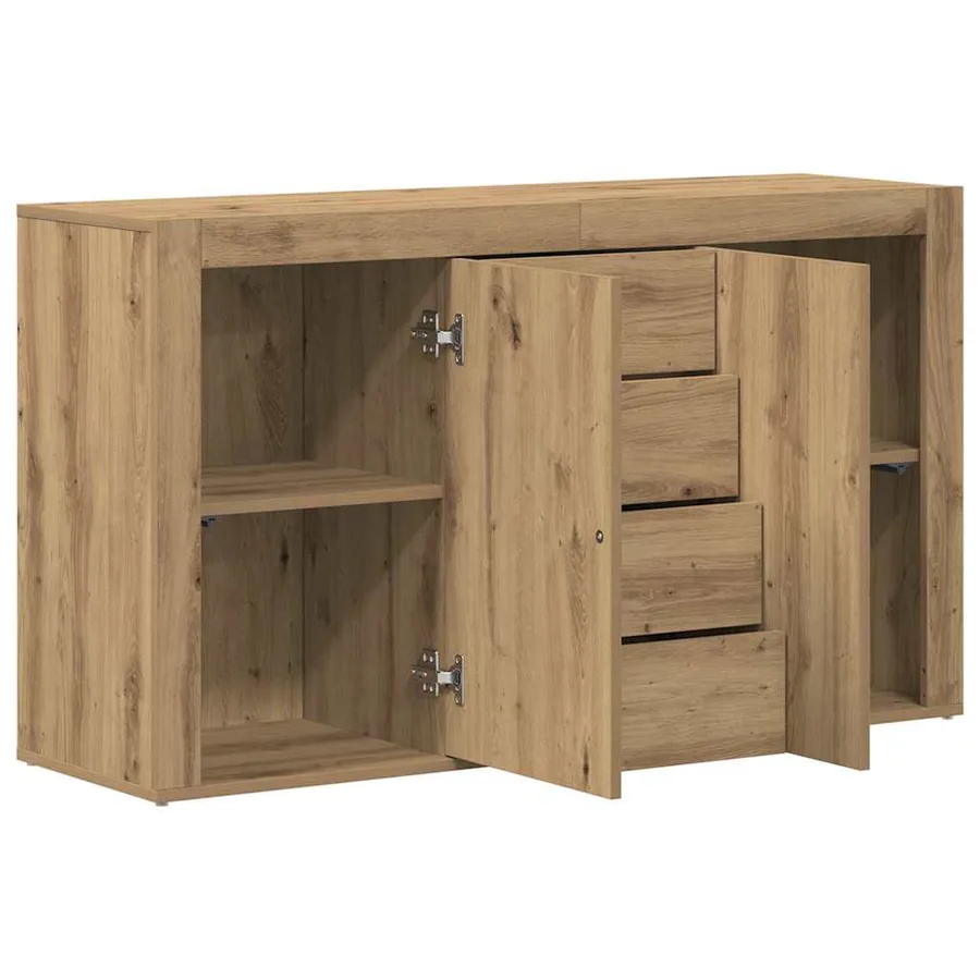 Buffet Chêne artisanal 120 x 36 x 69 cm Bois d'ingénierie - 5