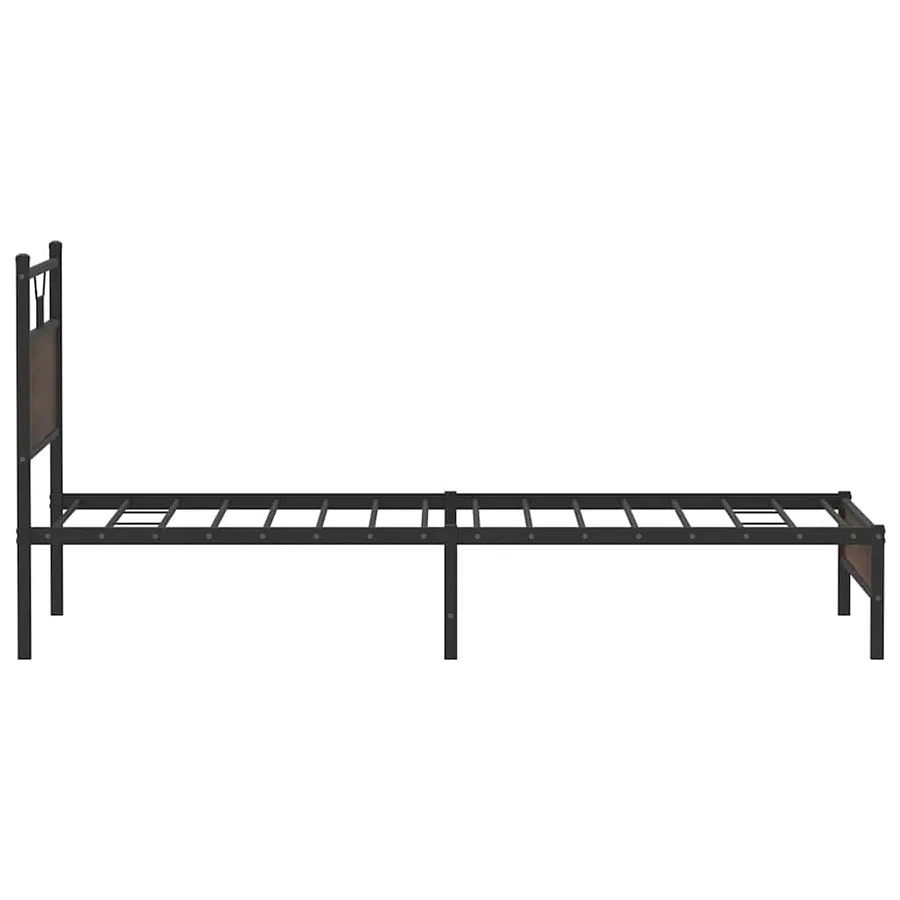 Cadre de lit sans matelas chêne marron 100x200 cm - 7