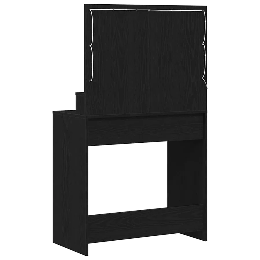 Table de Toilette Chêne noir 79 x 41 x 135 cm Bois d'ingénierie - 7