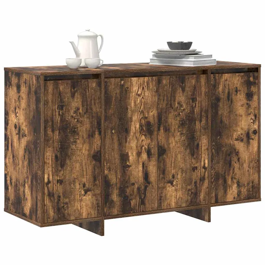 Buffet Chêne fumé 120 x 41 x 75 cm Bois d'ingénierie - 3