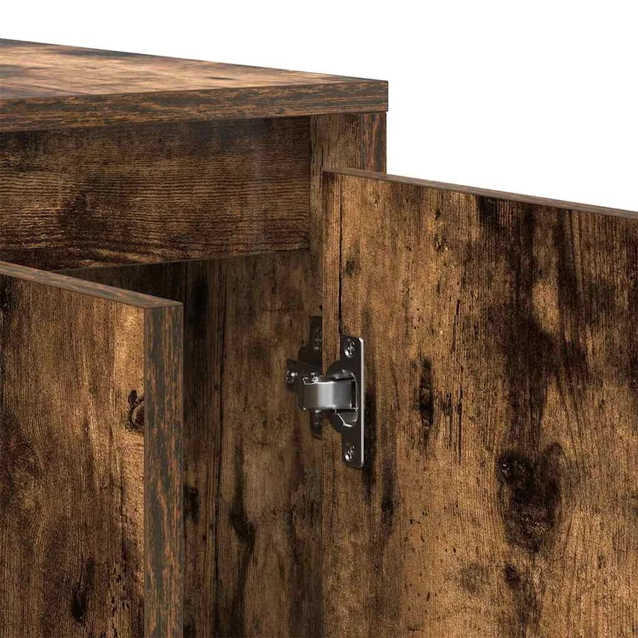 Buffet Chêne fumé 120 x 41 x 75 cm Bois d'ingénierie - 8