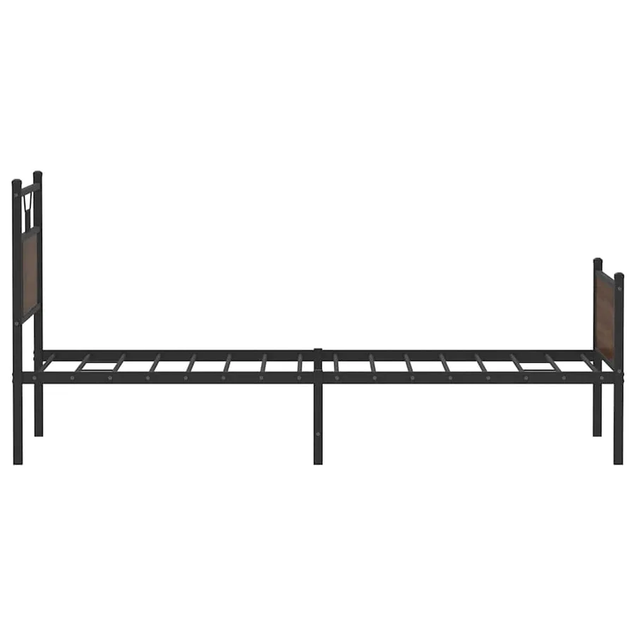 Cadre de lit sans matelas chêne marron 80x200cm bois ingénierie - 7